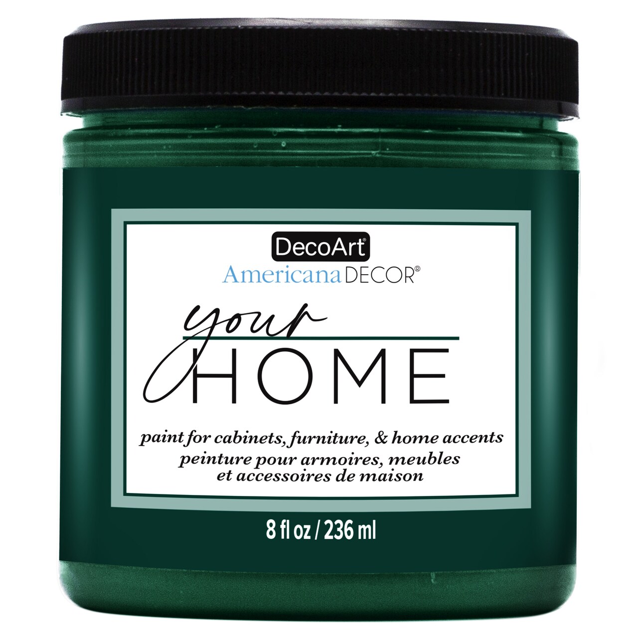 DecoArt Americana Decor All-in-One Furniture & Cabinet Paint, 8oz – No Primer Needed, Adheres to Tile, Laminate & Glossy Surfaces, Satin Finish